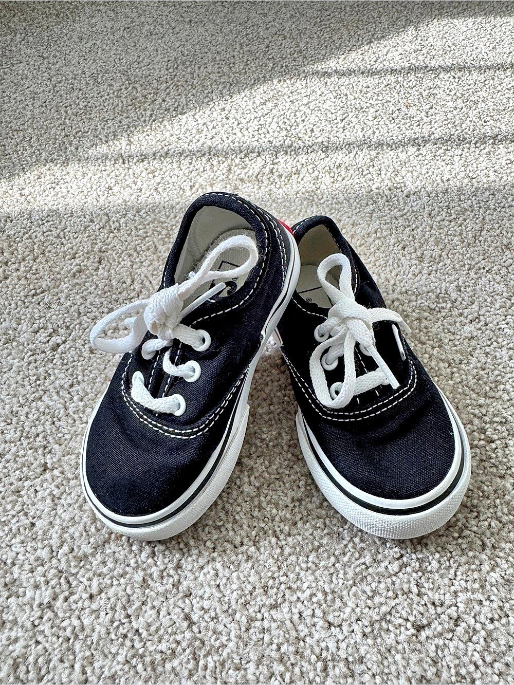 Vans Toddler Authentic Low-Top Sneakers Kids Black & White Sneakers